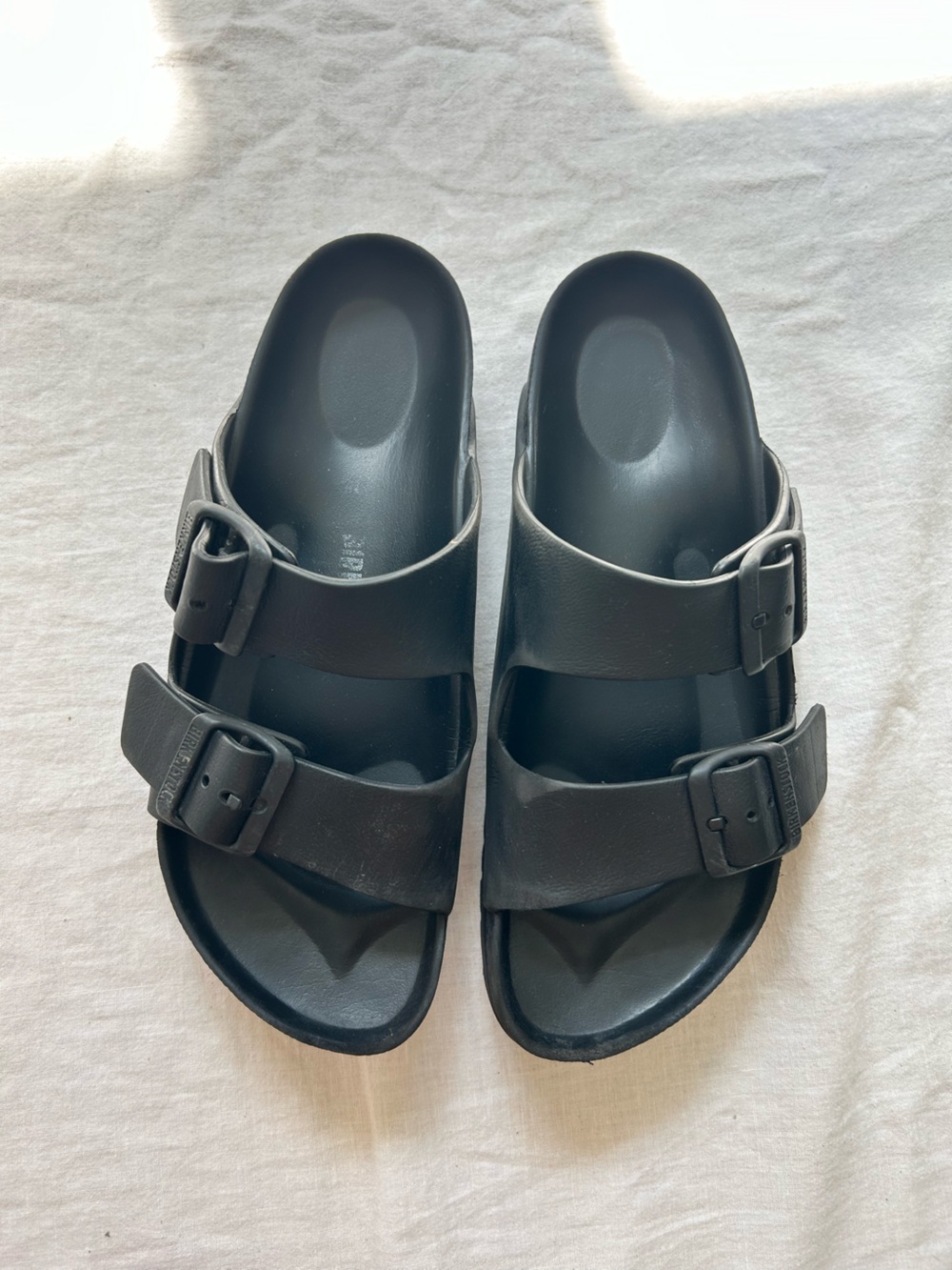 Birkenstock Black Two-Buckle EVA Slide Sandals